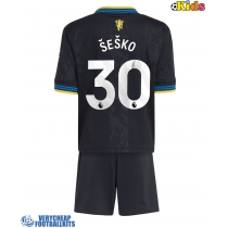 Manchester United Benjamin Sesko #30 Replica Third Minikit 2025-26 Short Sleeve (+ pants)
